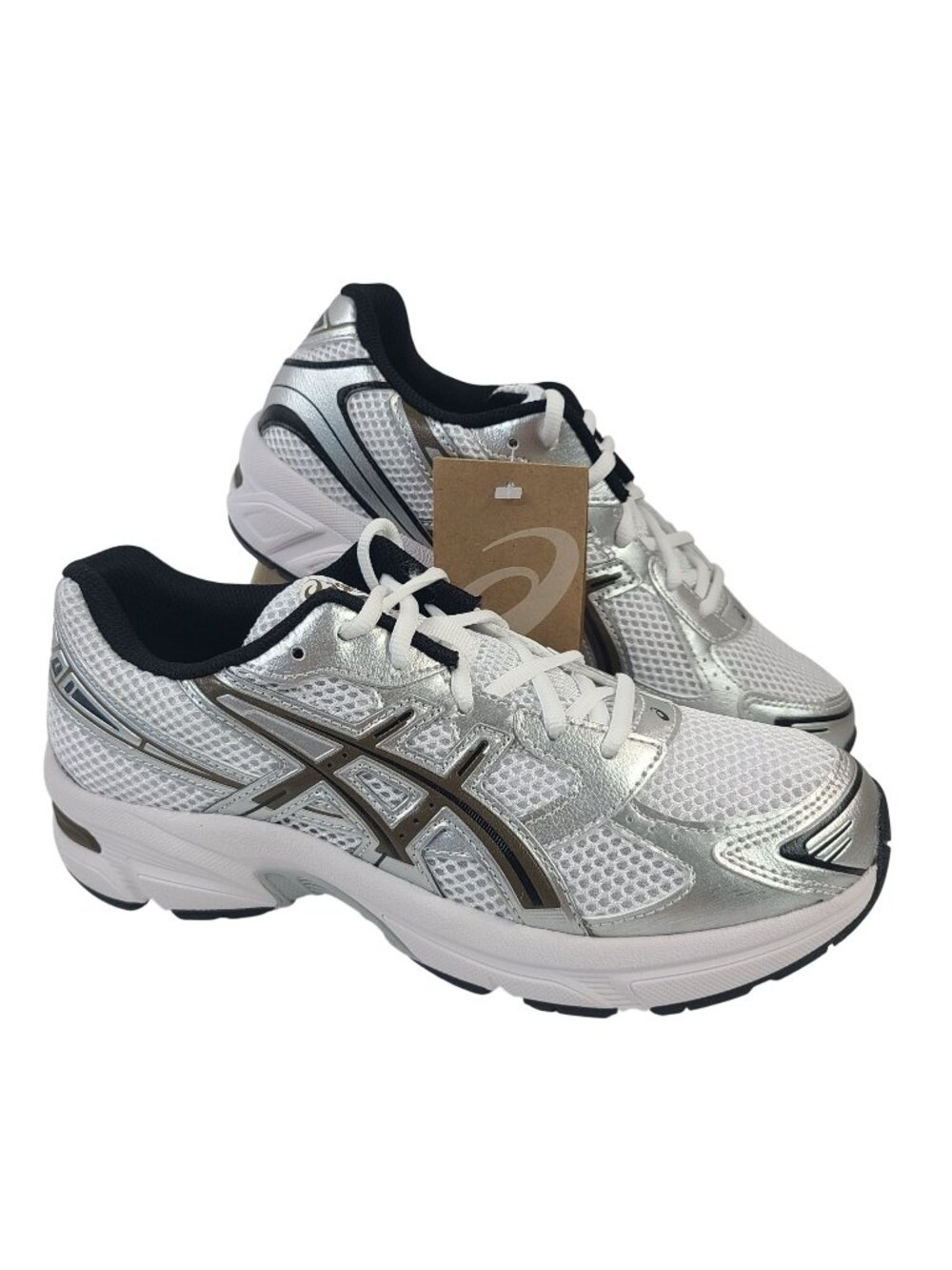 NEW Asics Gel-1130 GS Kids Running Shoes White/Clay Canyon Size 7